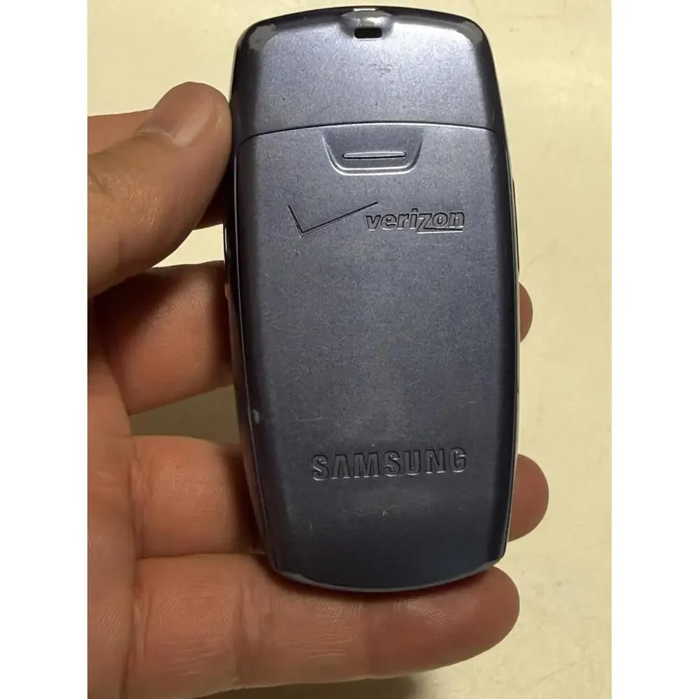 Samsung U340 Snap Verizon Blue Black Flip Cell Phone speakerphone Untested
